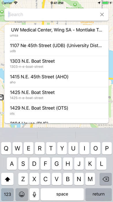 UW Campus Maps screenshot 2