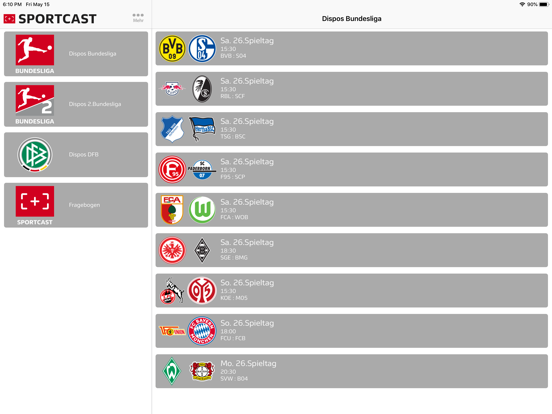 Screenshot #6 pour Sportcast - Dispo-App