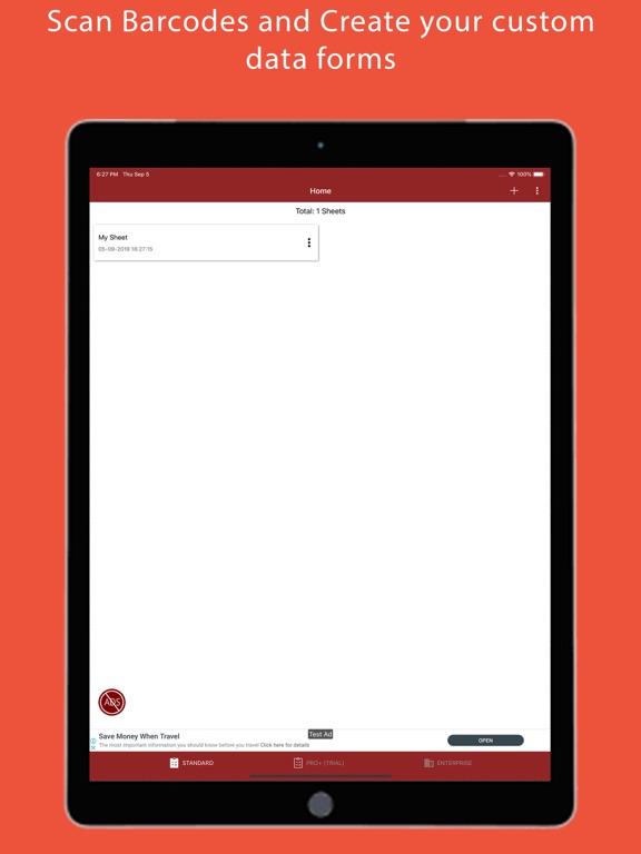 Barcode to Sheet iPad screenshot 6 - Business app
