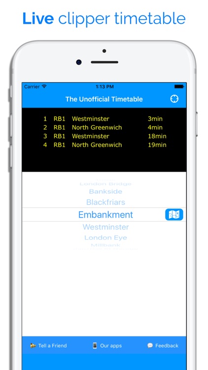Unofficial Thames Clippers app