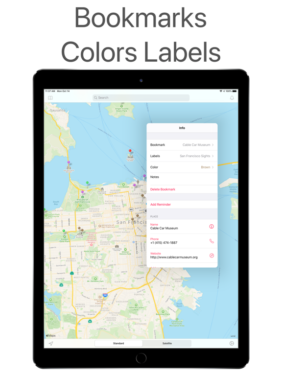 Maps+ iPad screenshot 1 - Navigation app