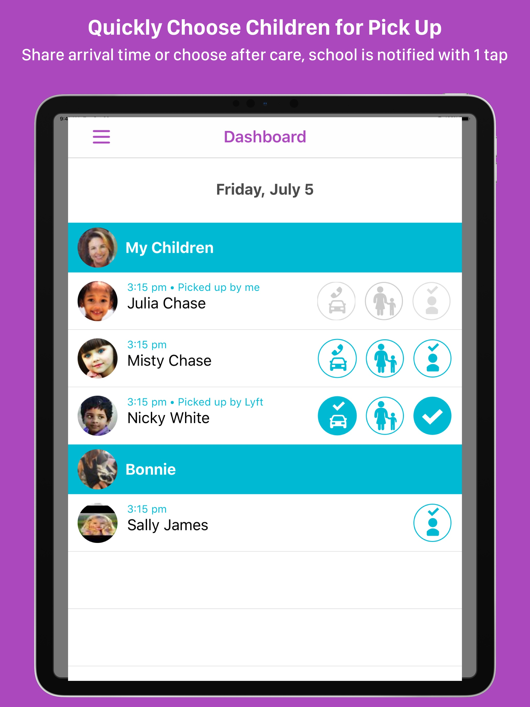 FetchKids For Schools, Parents