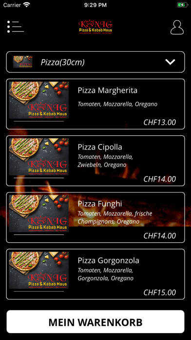 Screenshot #2 pour König Pizza Subingen