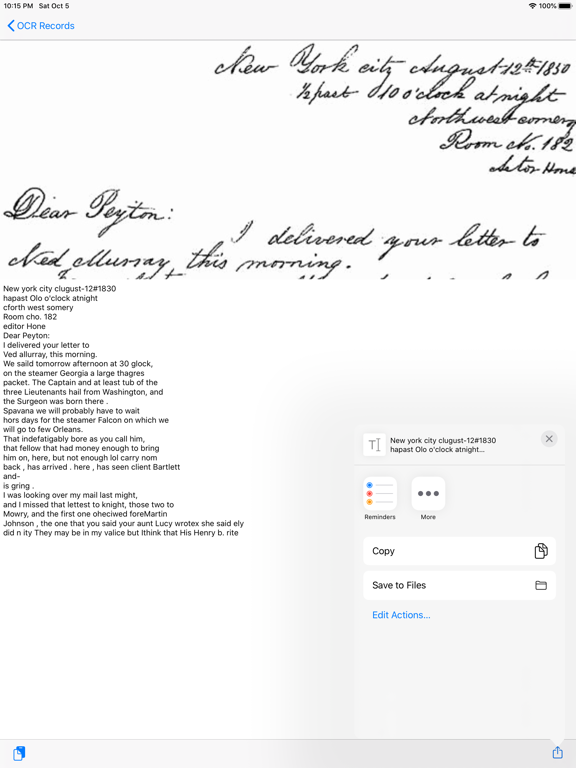 Screenshot #5 pour Handwriting OCR