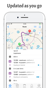 Transporter Journey planner screenshot