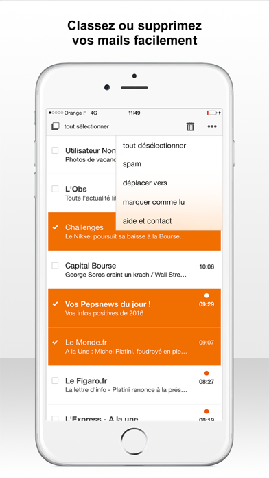 Screenshot #2 pour Mail Orange - Messagerie email