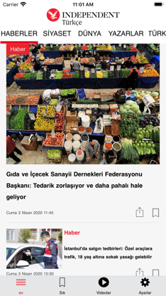 Independent Türkçe screenshot 1