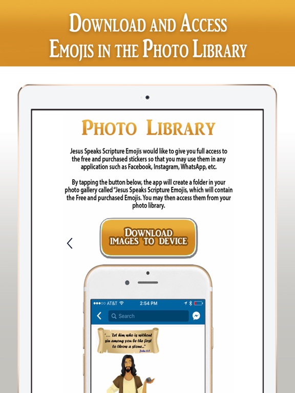 Jesus Speaks Scripture Emoji's iPad screenshot 5 - Lifestyle app