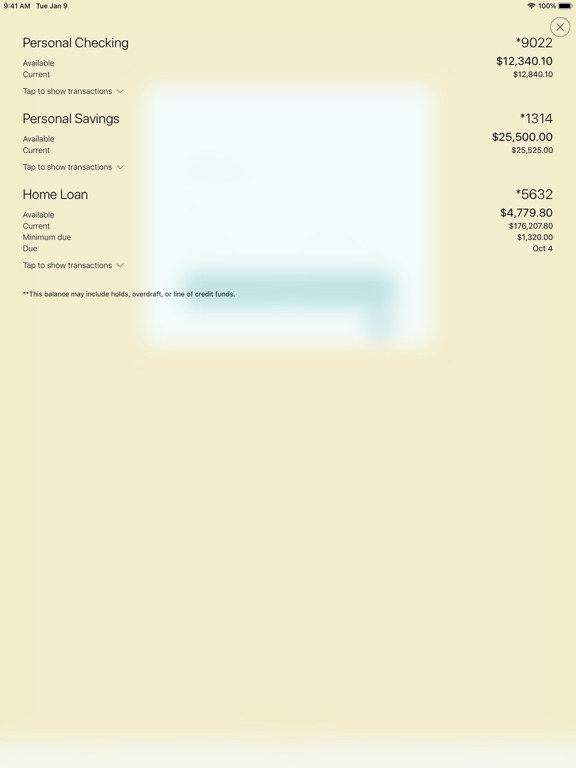 Screenshot #4 pour MemoryBank Mobile Banking