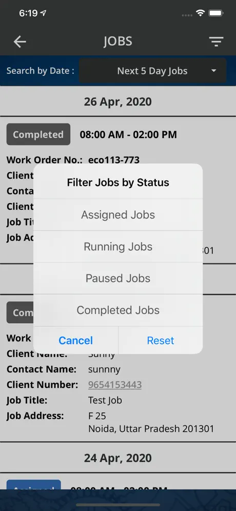 Work Force Tracker FSM