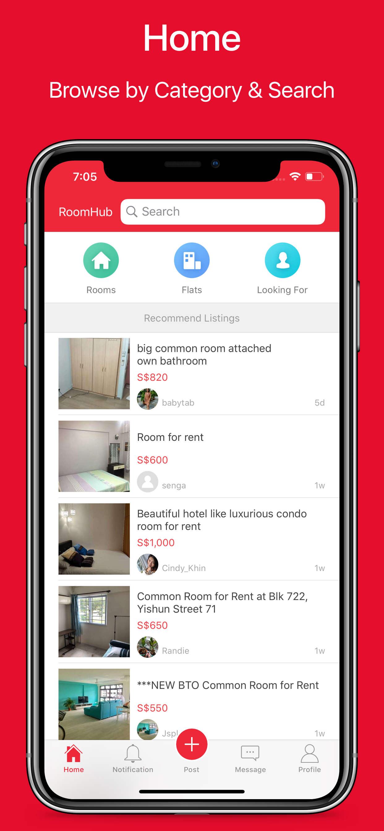 RoomHub - Room Rent, Flatshare