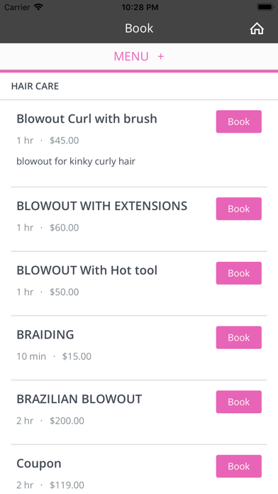 Envy Blow Dry Bar Screenshot 2 - AppWisp.com