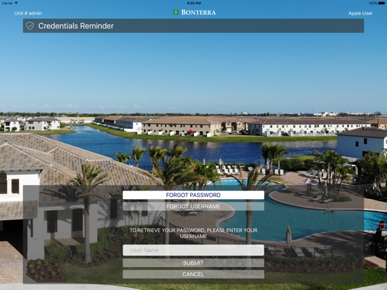 Bonterra iPad screenshot