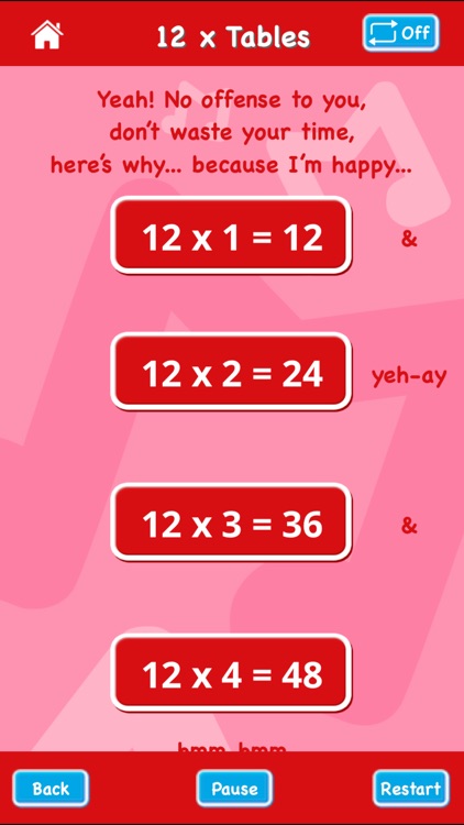 Maths Rockx EDU: Times Tables! screenshot-0