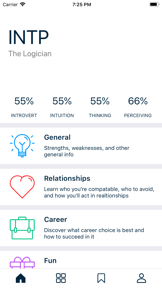 The Personality Types screenshot