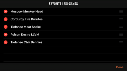 Instant Band Names iPhone screenshot 2 - Music app