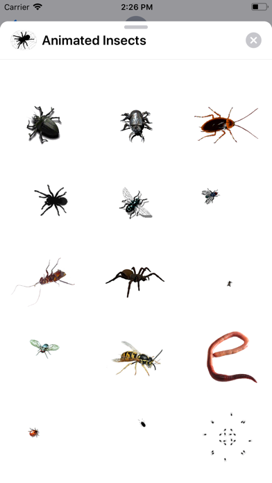 Screenshot #3 pour Animated Insects Sticker App