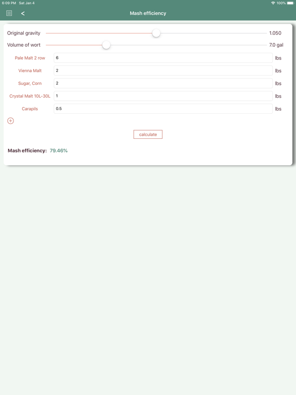 Brewer's Mate iPad screenshot