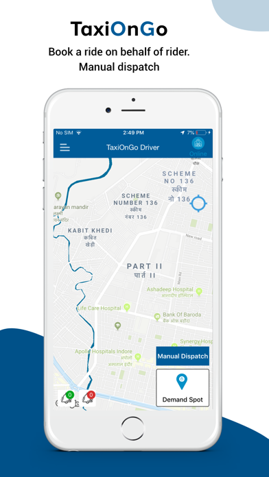 Screenshot #1 pour TaxiOnGo Driver