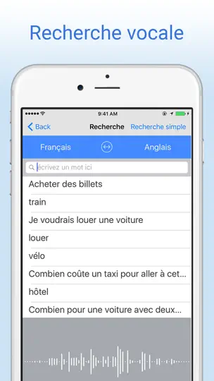 Capture d'écran de Dictionnaire Français Anglais sur iPhone 2