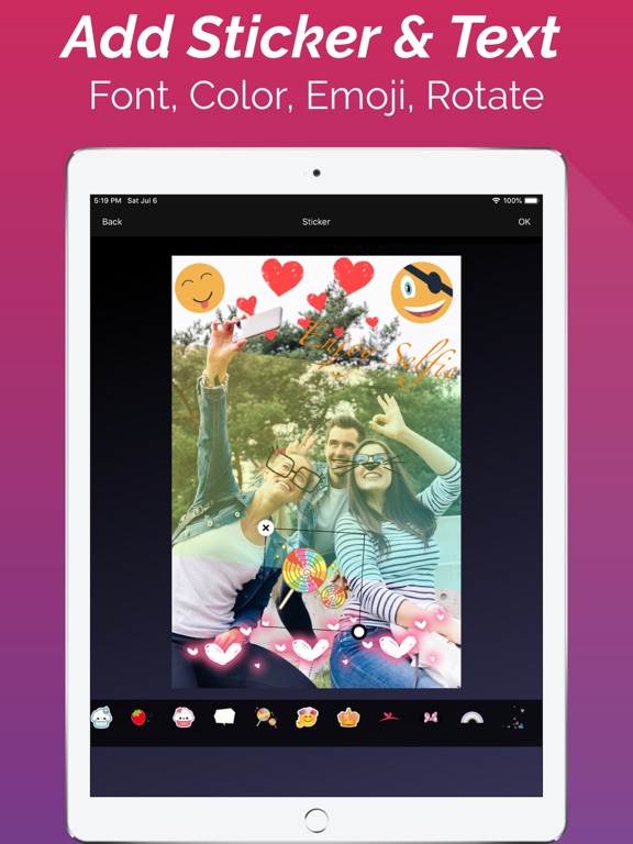 Selfie Cam - Beauty Camera iPad screenshot 4 - Photo & Video app