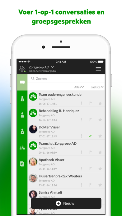 Zorg Messenger Screenshot