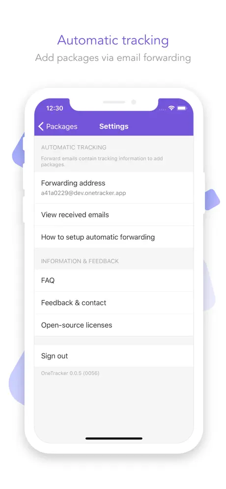 OneTracker - Package Tracker