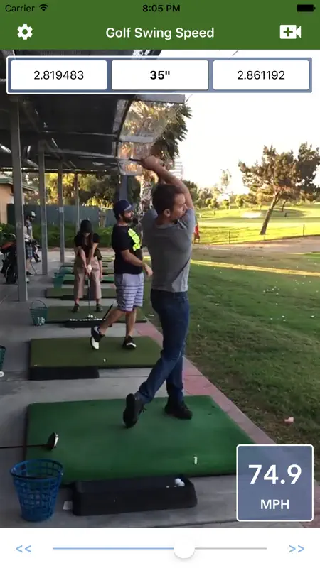 Golf Swing Speed Analyzer screenshot 2 of 3