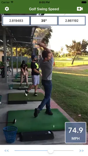 Golf Swing Speed Analyzer iPhone Screenshot 2