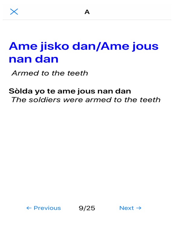 Screenshot #5 pour Haitian Creole Idioms