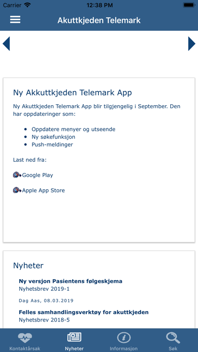 Akuttkjeden Telemark screenshot 2