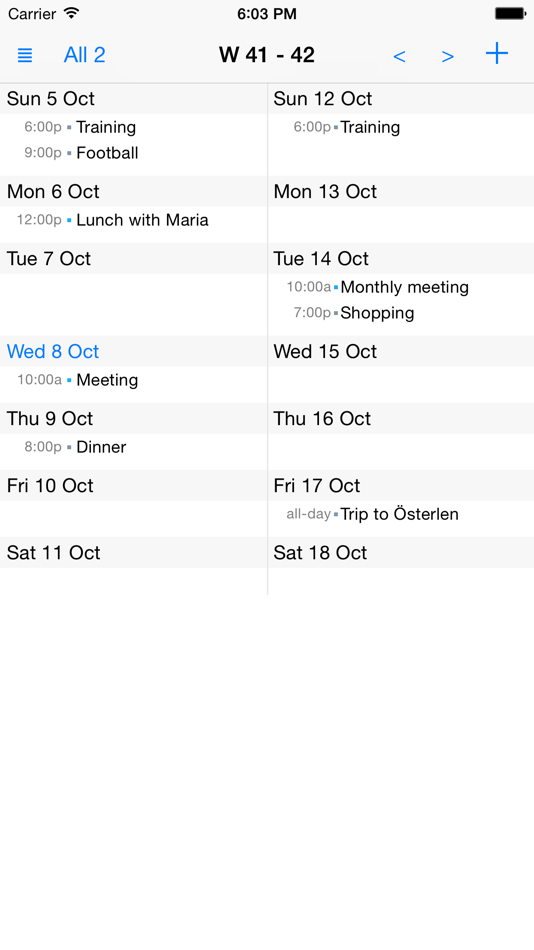 #2. Week View Calendar Premium (iOS) 由: Apptown Studio AB