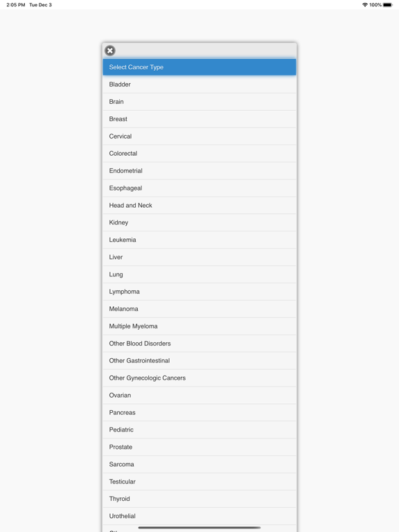 UTSW Cancer Clinical Trials screenshot 2