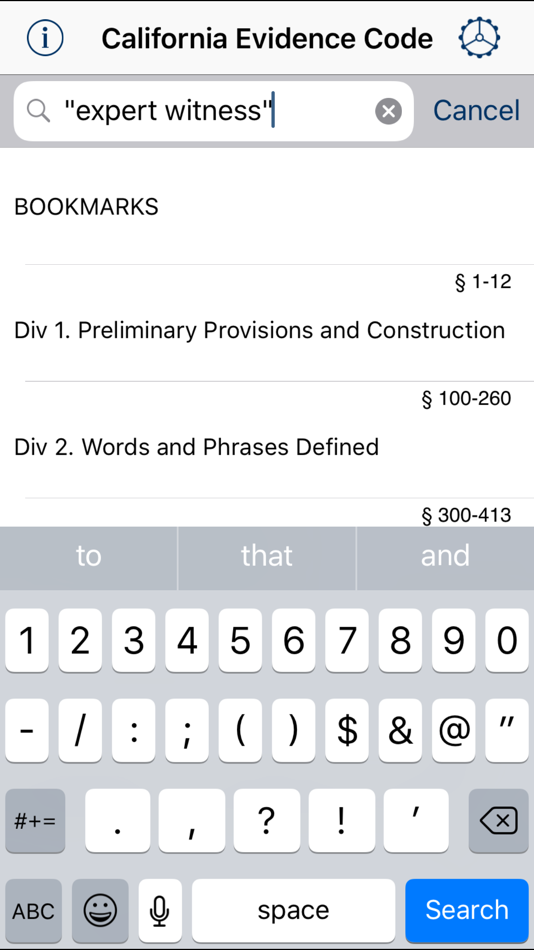 #1. CA Evidence Code 2025 (iOS) By: PDA Wizard