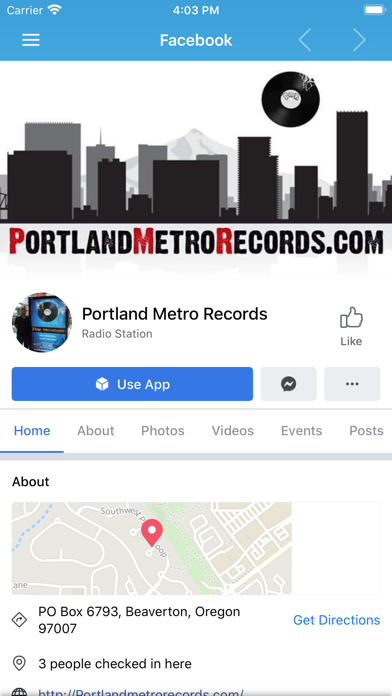 Portland Metro Records Screenshot