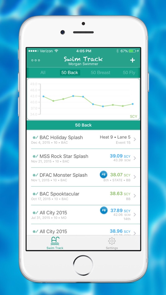 Swim Track - Meet Time - 1.15 - (iOS)