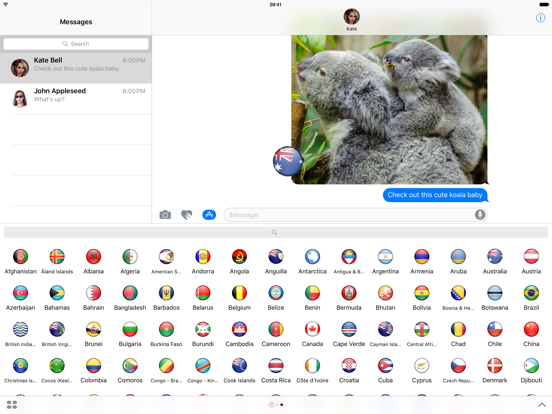 Screenshot #4 pour Flags – iMessage Stickers