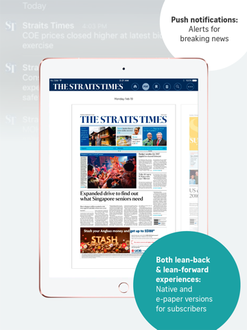 The Straits Times for iPad - náhled