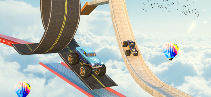 Fearless Monster Truck Stunts