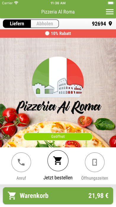 Screenshot #1 pour Pizzeria Al Roma