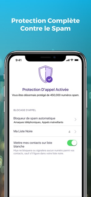 application de blocage d'appels iPhone