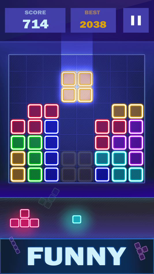 #3. Glow Block Puzzle Legend (iOS) By: 冰星 余