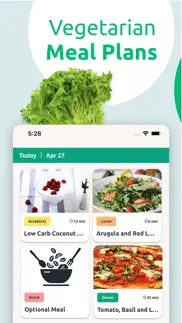 vegetarian meal plan & recipes iphone screenshot 1