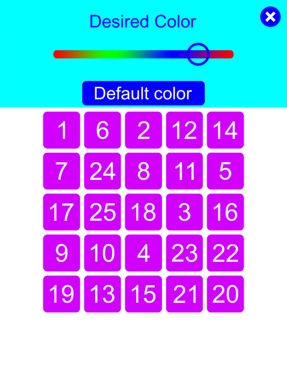 Tap Number iPad screenshot