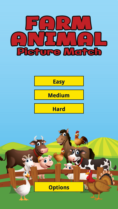 Farm Animal Picture Match Screenshot