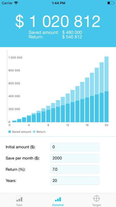 Screenshot #2 pour Compound Interest Graph