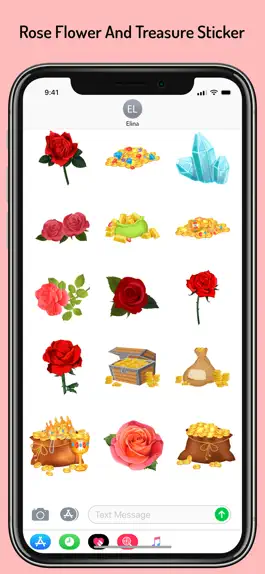 Game screenshot Rose Treasure Stickers Pack apk