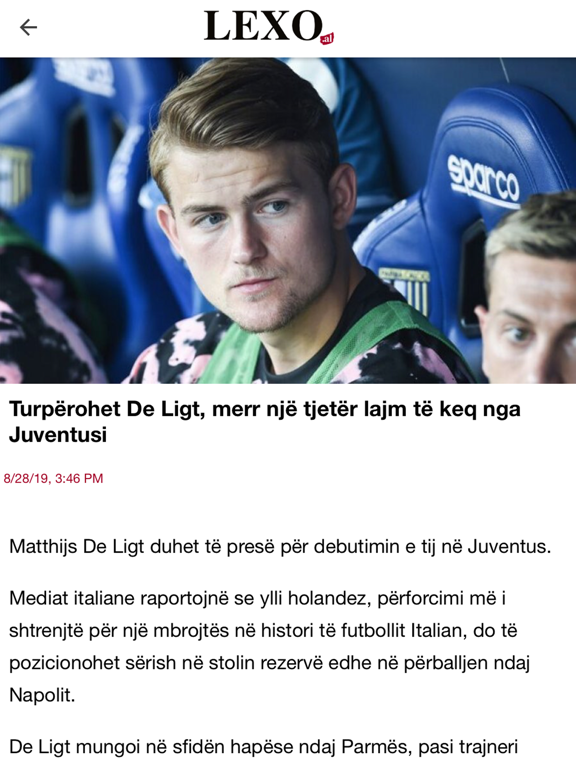 lexo.al iPad screenshot 1 - News app