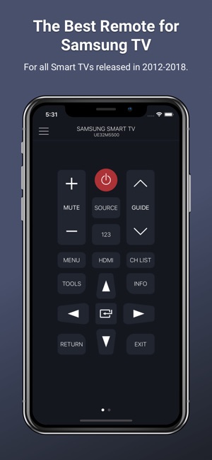 Mando a distancia Samsung TV en App Store