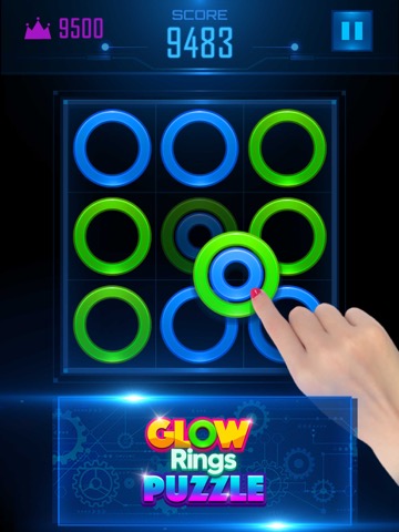 Glow Rings Puzzleのおすすめ画像4
